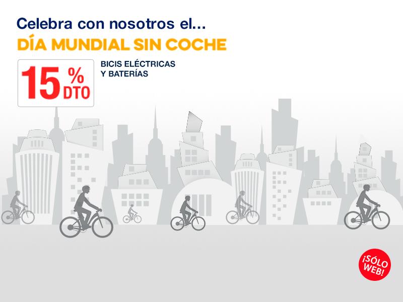 Celebra el Día Sin Coches ¡15% descuento en bicis y baterías eléctricas disponible solo en Norauto.es!