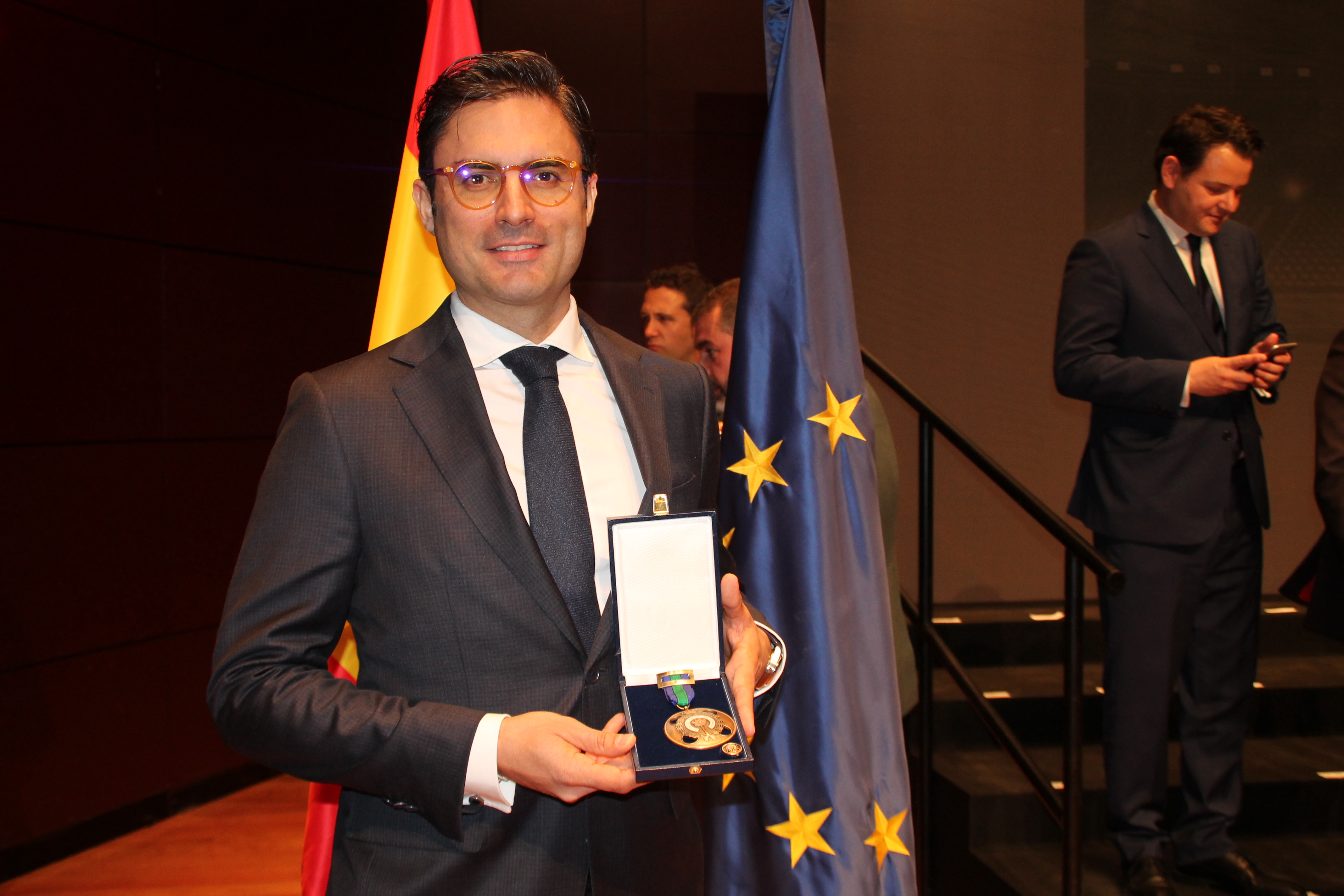 Simón Valín recoge el premio al mérito deportivo